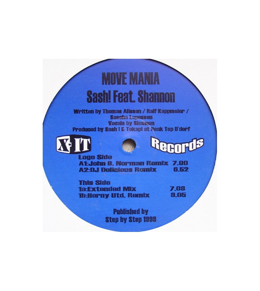 Sash ‎– Move Mania (EDICIÓN ALEMANA)