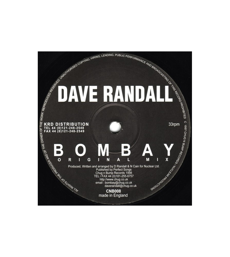 Dave Randall ‎– Bombay 
