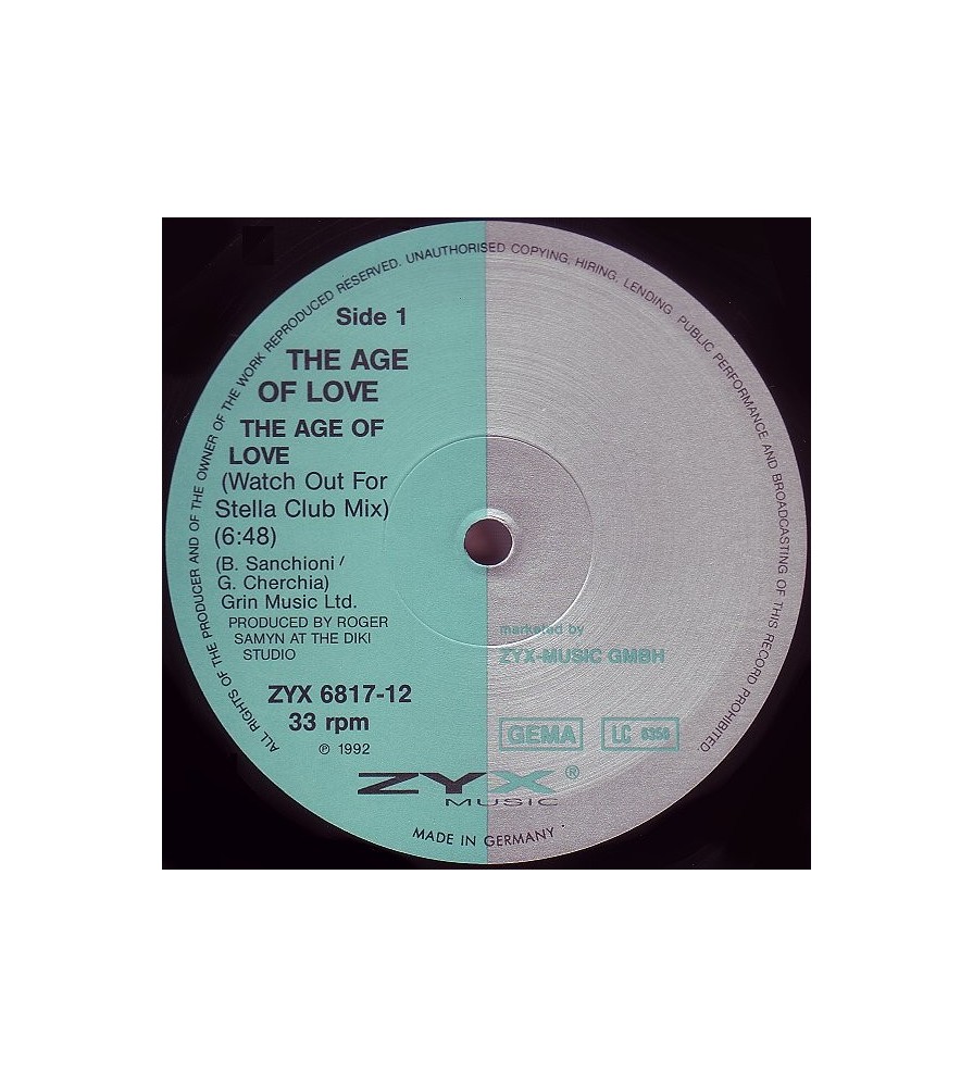 Age Of Love ‎– The Age Of Love (Watch Out For Stella Club Mix) 