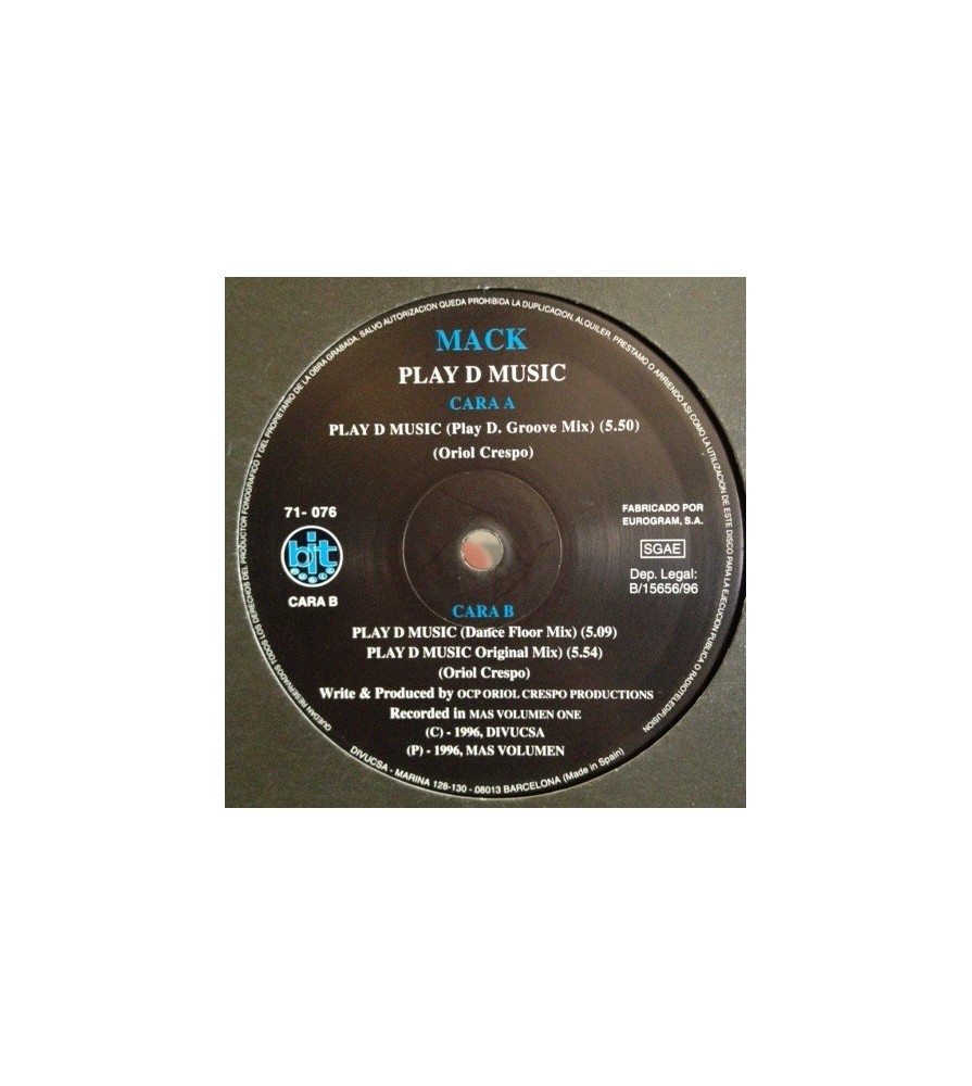 Mack ‎– Play D Music