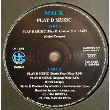 Mack ‎– Play D Music