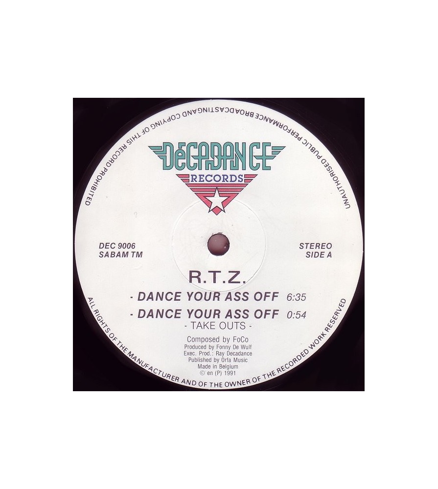 RTZ – Dance Your Ass Off (IMPORT)