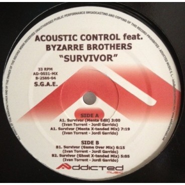 Acoustic Control – Survivor (TEMAZO EVA MARTÍ¡¡ CARA B CABRA¡)