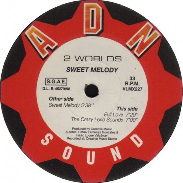 2 Worlds ‎– Sweet Melody 