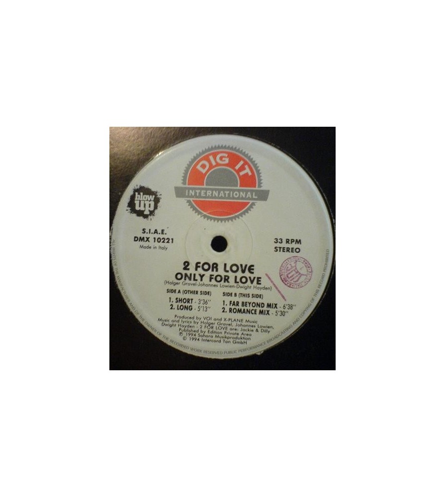 2 For Love ‎– Only For Love