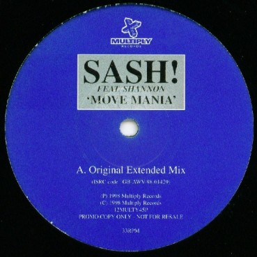 Sash Feat. Shannon ‎– Move Mania (EDICIÓN UK)