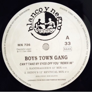 Boys Town Gang – Cant Take My Eyes Off You Boys Town Gang – Cant Take My Eyes Off You