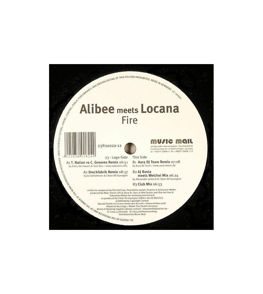 Alibee meets Locana ‎– Fire