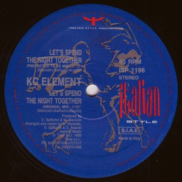 KC Element ‎– Let's Spend The Night Together 