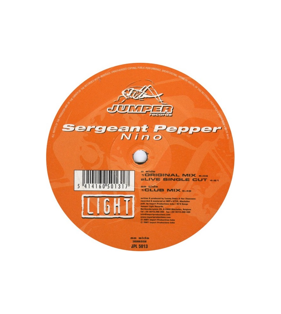 Sergeant Pepper ‎– Nino (JUMPER RECORDS)