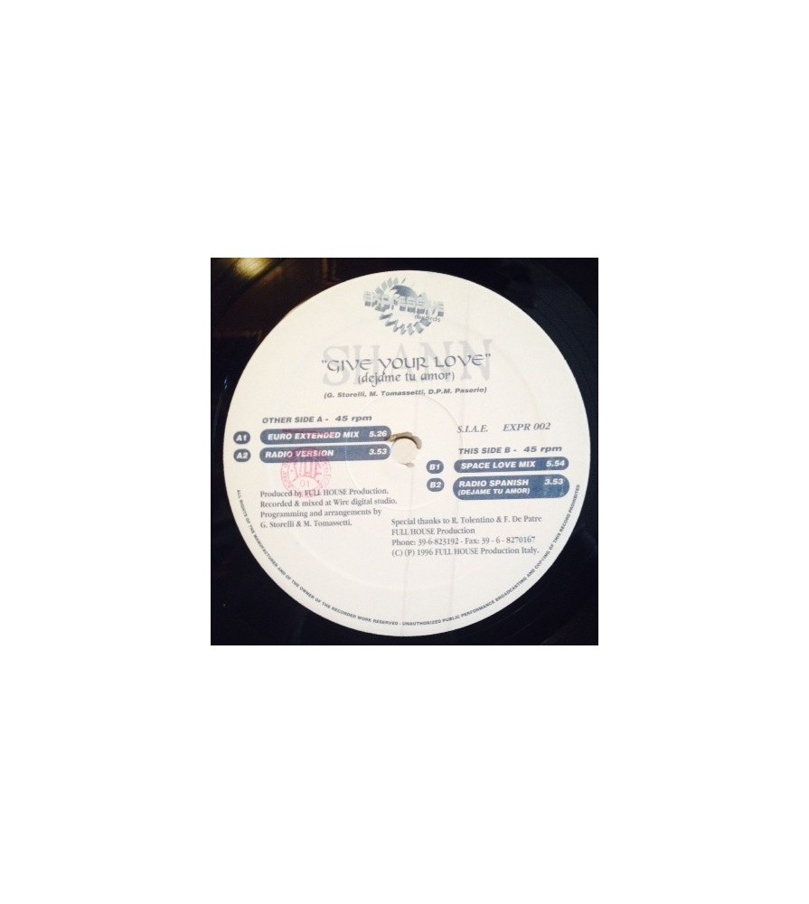 Shann ‎– Give Your Love (Dejame Tu Amor)