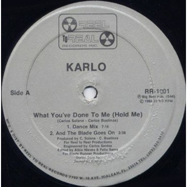 Karlo ‎– What You've Done To Me (Hold Me)