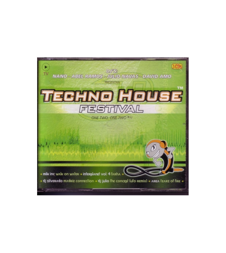 Techno House Festival - DJ Nano - Abel Ramos - Julio Navas - David Amo (TRIPLE CD)