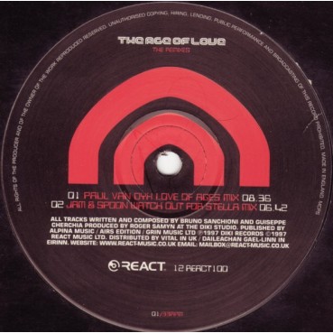 Age Of Love - The Age Of Love (The Remixes) 