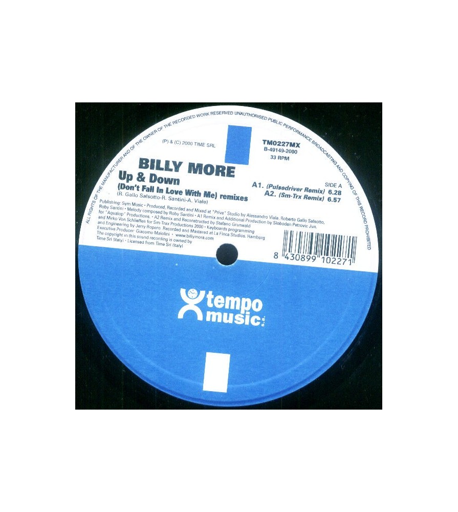  Billy More ‎– Up & Down (Remix Pulsedriver) 