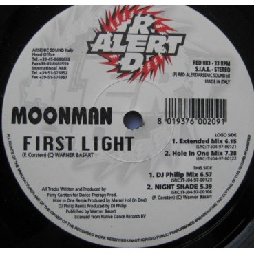 Moonman ‎– First Light