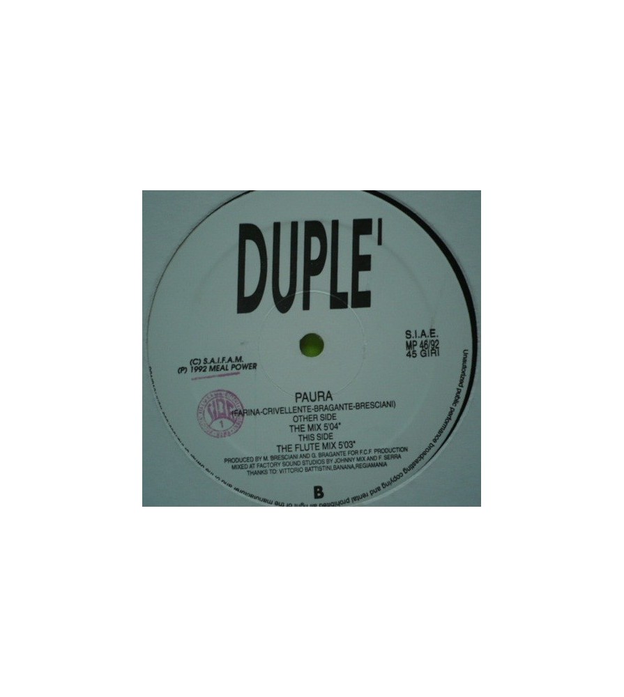 Duplé ‎– Paura