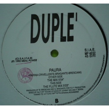 Duplé ‎– Paura