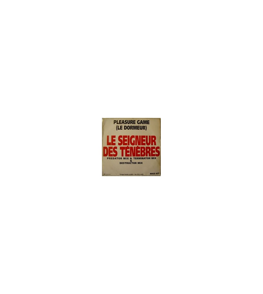 Pleasure Game - Le Seigneur Des Tenebres