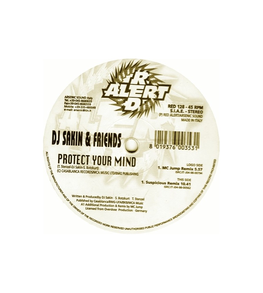 DJ Sakin & Friends ‎– Protect Your Mind (Remixes) 