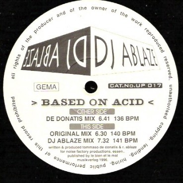 DJ Ablaze ‎– Based On Acid 