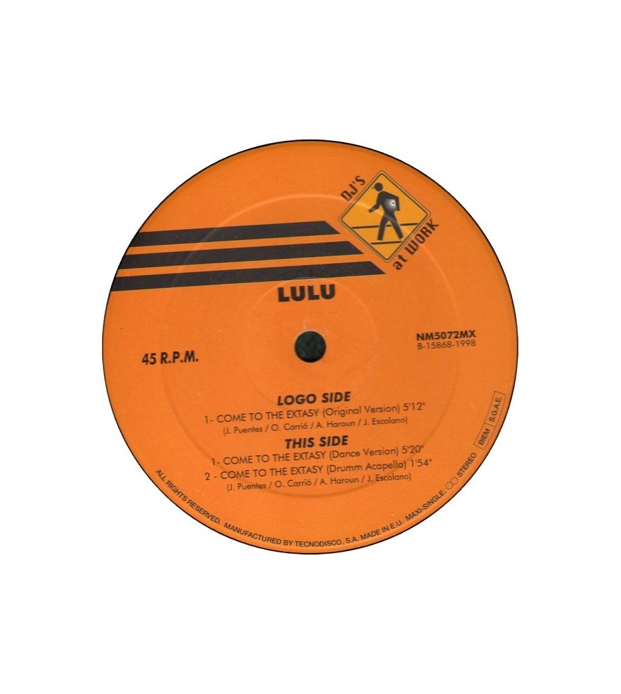 Lulu  ‎– Come To The Extasy