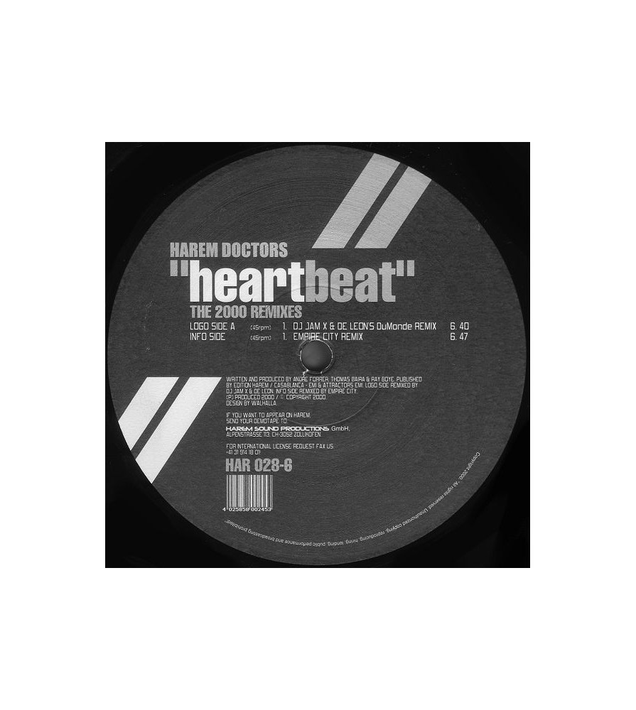 Harem Doctors ‎– Heartbeat (The 2000 Remixes) 