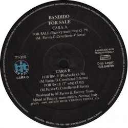 Bandido - For Sale(TEMAZO¡¡ DISCO NUEVO CON PORTADA ORIGNAL¡¡)