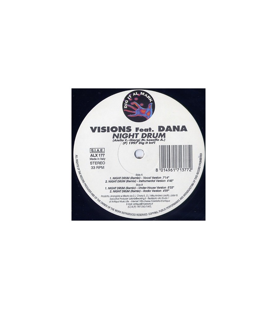 Visions ‎– Night Drum (Remixes) 