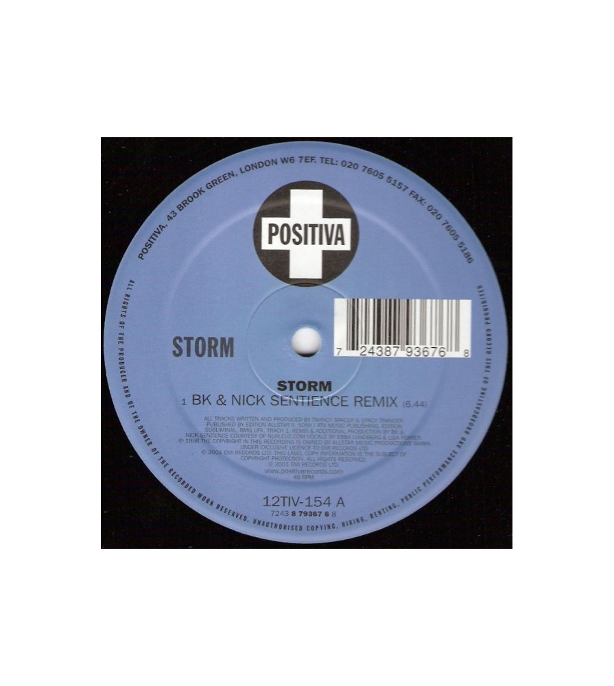 Storm ‎– Storm (BK & Nick Sentience Remix)