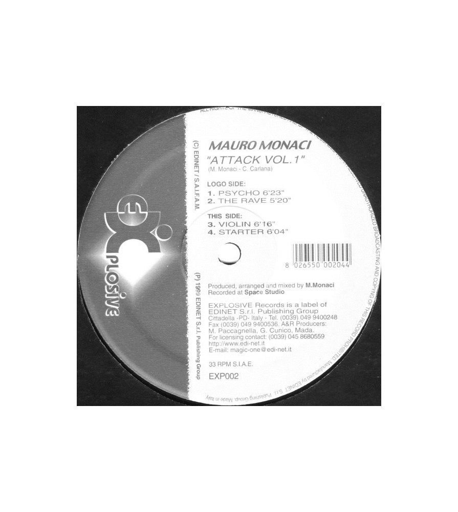 Mauro Monaci - Attack EP Vol. 1