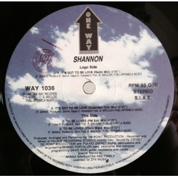 Shannon ‎– It's Got To Be Love