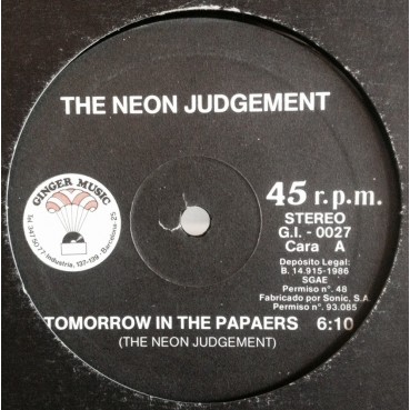 The Neon Judgement ‎– Tomorrow In The Papers