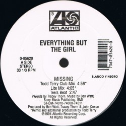 Everything But The Girl ‎– Missing (The Bootleg Mixes!)