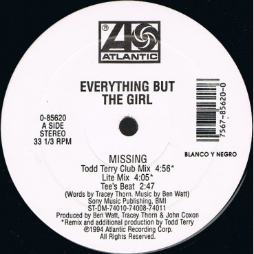 Everything But The Girl ‎– Missing (The Bootleg Mixes!)