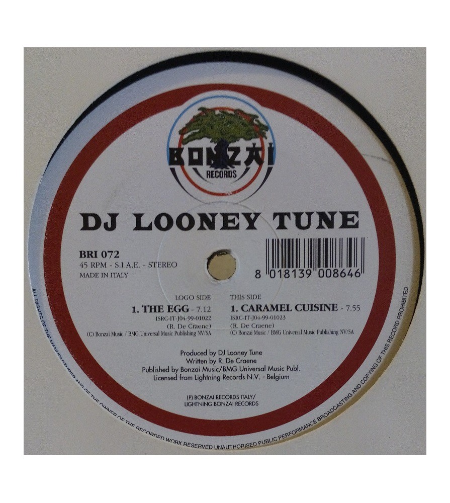 DJ Looney Tune ‎– The Egg / Caramel Cuisine (BONZAI ITALIA)