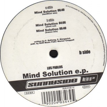 Los Pablos – Mind Solution EP(TEMAZO MAKINA DEL 95¡¡ COPIAS NUEVAS)