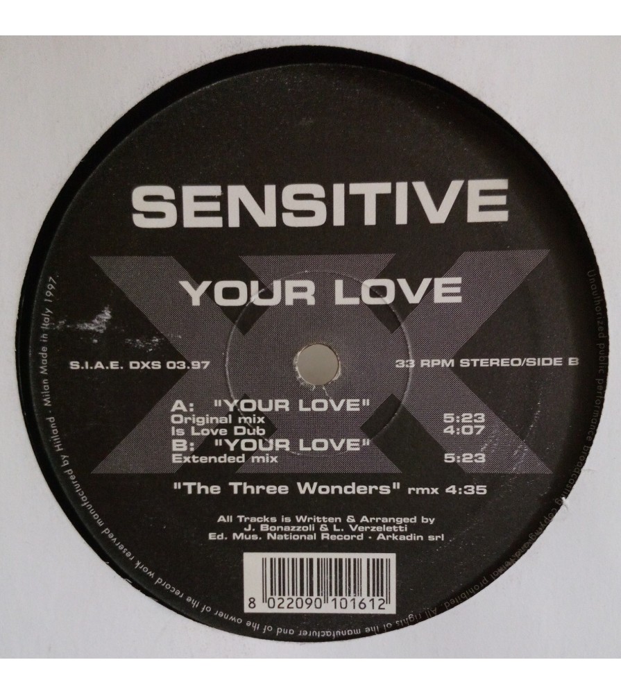 Sensitive ‎– Your Love