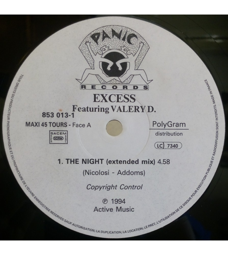 Excess ‎– The Night (PANIC RECORDS)