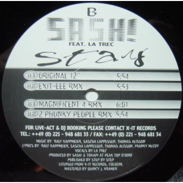Sash Feat La Trec – Stay (MIGHTY) Sash Feat La Trec – Stay (MIGHTY)