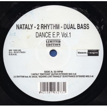 Dance EP Vol. 1 (INCLUYE NATALY - EMOTIONS & DUAL BASS - WHAT WILL I DO¡¡)¡¡ )