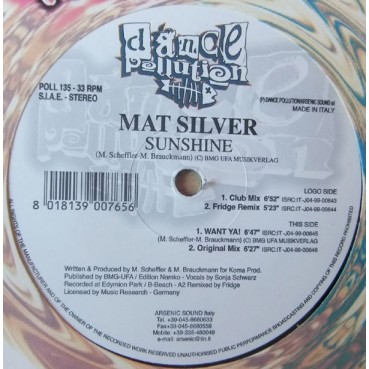 Mat Silver ‎– Sunshine