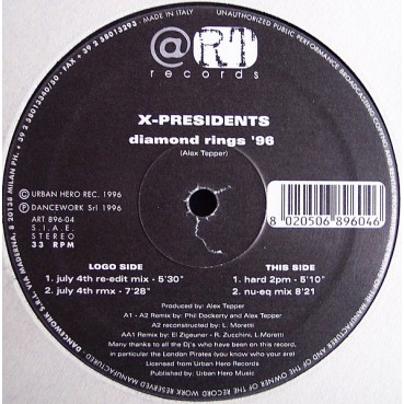 X-Presidents – Diamond Rings '96 X-Presidents – Diamond Rings '96