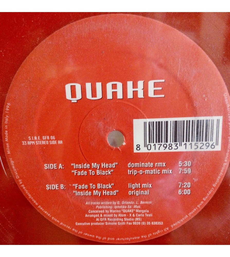 Quake ‎– Inside My Head 