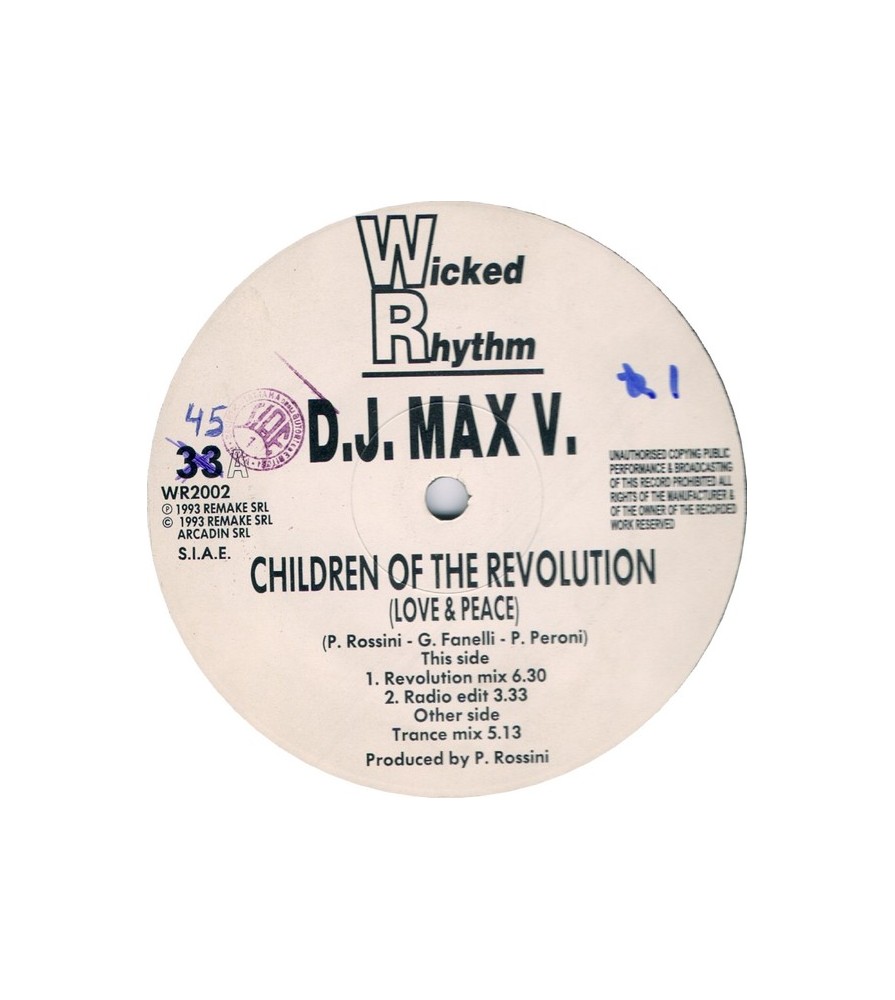 DJ Max V ‎– Children Of The Revolution