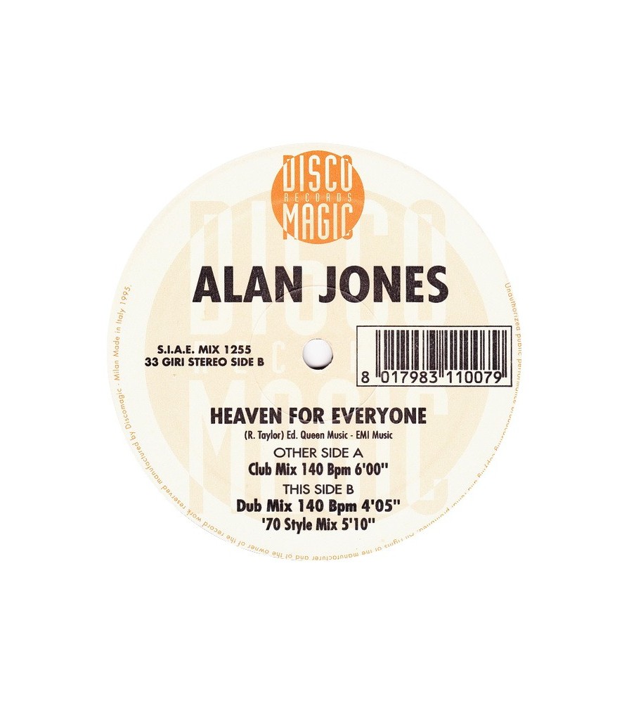 Alan Jones ‎– Heaven For Everyone 