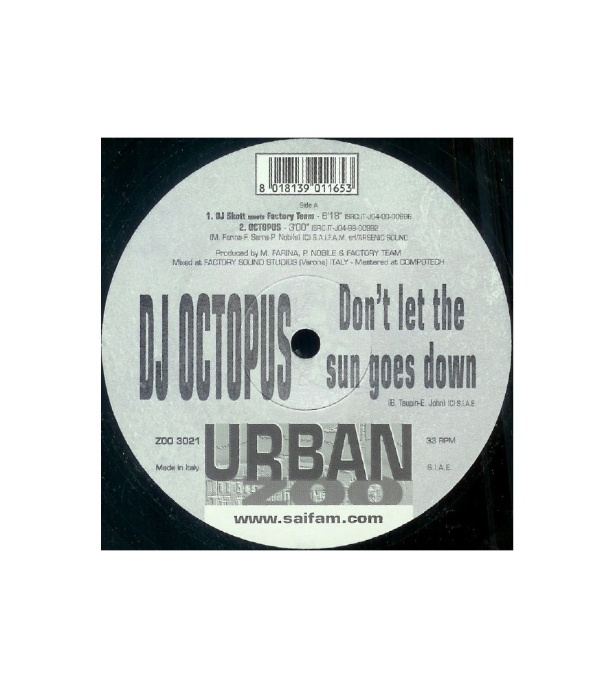DJ Octopus - Don't Let The Sun Goes Down(2 MANO,COMO NUEVO¡¡)
