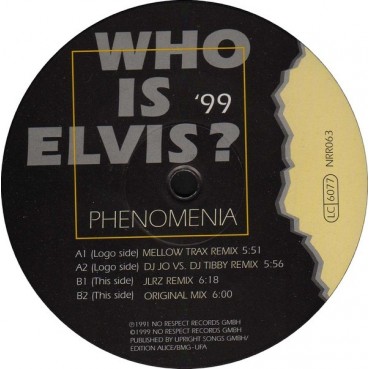 Phenomenia- Who Is Elvis? '99(2 MANO,TEMAZO CHOCOLATE 99')