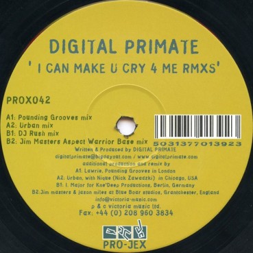 Digital Primate - I'll Make You Cry 4 Me (Remixes) 
