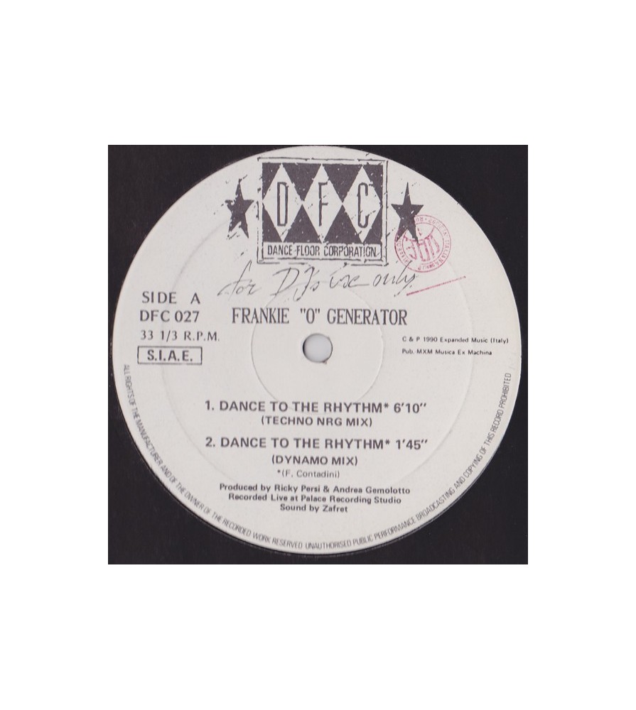 Frankie O Generator - Dance To The Rhythm